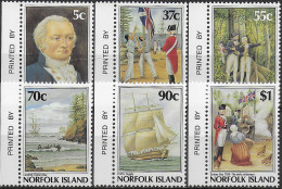 1988 Norfolk Island Settlement 6v. MNH SG. N. 438/443 - Sonstige & Ohne Zuordnung