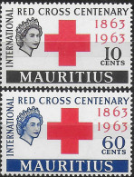 1963 Mauritius Red Cross Centenary 2v. MNH SG N. 312/13 - Sonstige & Ohne Zuordnung