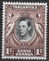 Kenya, Uganda & Tanzania 1942. Scott #66 (MH) Kavirondo Cranes - Kenya, Ouganda & Tanganyika