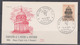 Italie FDC 1971 1069 Petit Temple De Bramante à Saint-Pierre In Montorio De Rome - FDC