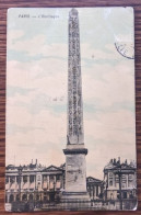 Carte Postale Ancienne Paris - L'Obélisque 1908 - Zonder Classificatie