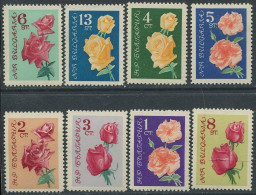 Bulgaria:Unused Stamps Serie Flowers, Roses, 1962, MNH - Rose