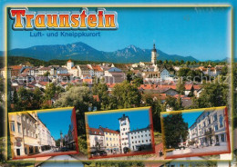 73266896 Traunstein Oberbayern Stadtpanorama Alpen Strassenmotiv Innenstadt Trau - Traunstein