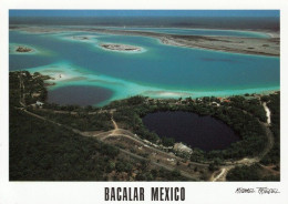 1 AK Mexiko * Yucatán Halbinsel - Blick Auf Die Lagune Von Bacalar - Im Bundesstaat Quintana Roo - Luftbildaufnahme * - Mexiko