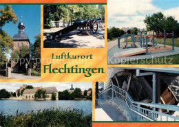 73266873 Flechtingen Kirche Kanonenplatz Spielplatz Wasserschloss Wassermuehle W - Other & Unclassified