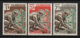 Cambodge - 1966  - Reboisement     - N° 175 à 177    -  Neufs ** -  MNH - Camboya