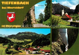 73266771 Tiefenbach Oberstdorf Landschaftspanorama Alpen Hirschsprung Felsen Kir - Oberstdorf