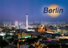 73266731 Berlin Stadtpanorama Mit Fernsehturm Nachtaufnahme Berlin - Sonstige & Ohne Zuordnung