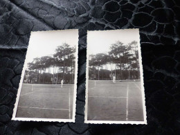 P-170 , Lot De 2 Photos, Les Sables D'Olonne, Match De Tennis , Septembre 1935 - Places