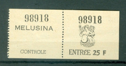 Luxembourg  Billet D'entrée Expo Phila Mélusina 1963 - Varietà & Curiosità