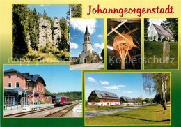 73266558 Johanngeorgenstadt Teufelssteine Stadtkirche Pferdegoepel Huthaus Bahnh - Johanngeorgenstadt