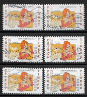 France 2008 Oblitéré  Autoadhésif  N°  161  Ou N° 4150    " Tex Avery " La Girl (  6 Exemplaires ) - Used Stamps