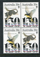 AUSTRALIA - 1984  ANNIVERSARY OF VICTORIA BLOCK OF 4  MINT NH - Ungebraucht