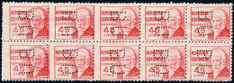 Madrid - Perforado - Edi * 737 Bl. 10 - "BU" (Banco) - Unused Stamps