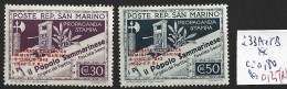 SAINT-MARIN 233 A & B ** Côte 0.80 € ( Rouille ) - Unused Stamps