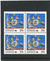 AUSTRALIA - 1988   39c  LIVING TOGETHER  BLOCK OF 4  MINT NH - Nuevos