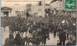 10 BAR SUR AUBE - Manif Viticioles, Gendarmes Rue Nationale  - Bar-sur-Aube