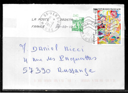 K136 - N° 2606 SUR LETTRE DE VERDUN DU 06/03/13 - Cartas & Documentos