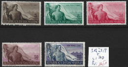 SAINT-MARIN 314 à 18 * Côte 70 € - Unused Stamps
