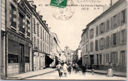 93 MONTREUIL SOUS BOIS - La Rue De L'eglise. - Montreuil