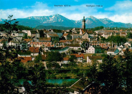 73266060 Traunstein Oberbayern Stadtbild Mit Kirche Hochfelln Hochgern Bayerisch - Traunstein