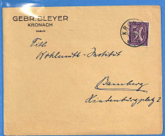 Allemagne Reich 1922 - Lettre De Kronach - G32937 - Briefe U. Dokumente