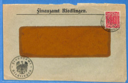 Allemagne Reich 1921 - Lettre De Riedlingen - G32924 - Briefe U. Dokumente