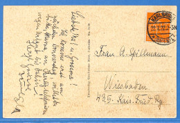 Allemagne Reich 1922 - Carte Postale De Karlsruhe - G32918 - Storia Postale