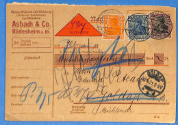 Allemagne Reich 1921 - Carte Postale De Rudesheim - G32899 - Storia Postale