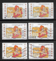 France 2008 Oblitéré  Autoadhésif  N°  161  Ou N° 4150    " Tex Avery " La Girl (  6 Exemplaires ) - Used Stamps