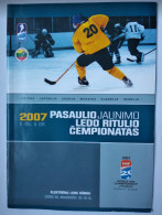 Official Programme 2007 Ice Hockey World Championship U20 Div.II-B Lithuania - Libros