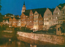 73266002 Tuebingen Haeuserpartie Am Neckar Stiftskirche Am Abend Tuebingen - Tübingen