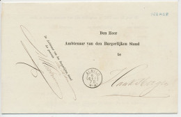 Naamstempel Den Ham 1875 - Storia Postale