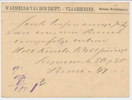 Briefkaart G.16 Particulier Bedrukt Vlaardingen - Duitsland 1878 - Entiers Postaux