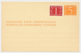 Verhuiskaart G. 25 - Ambtshalve Bijgefrankeerd - Postal Stationery