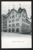 15006 - SUISSE -  Einsiedeln , Rathaus Und Post - Einsiedeln