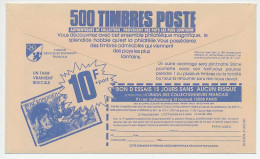 Postal Cheque Cover France 1990 Stamp - State Of Comoros - Dog - Otros & Sin Clasificación
