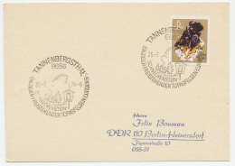 Card / Postmark Germany / DDR 1974 Topaz - Schneckenstein - Bird - Owl - Other & Unclassified