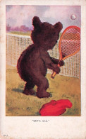 Sport -  TENNIS - Illustrateur M.D.S - " LOVE ALL "  Petit Ours Jouant Au Tennis - Little Bear Playing Tennis - Tenis