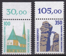 BRD, 1989, Nr. 1406-1407 ** Sehenswürdigkeiten (VI), Beide Marken Mit Oberrand - Unused Stamps