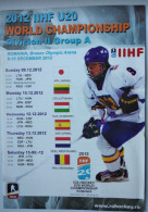 Official Programme 2013 IIHF Ice Hockey World Championship U20 Div. II-A Romania - Livres