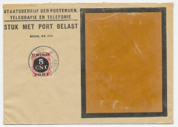Em. Port 1924 Dienst Envelop Amsterdam  - Unclassified