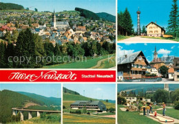 73265910 Neustadt Schwarzwald Gesamtansicht Hauptstrasse Minigolf Aussichtsturm  - Titisee-Neustadt