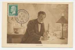 Maximum Card France 1946 Louis Pasteur - Chemist - Química