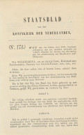 Staatsblad 1901 : Spoorlijn Eindhoven - Helmond - Historische Dokumente