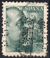 Madrid - Perforado - Edi O 870 - "B.H.A." Triple Perforación (Banco) - Used Stamps