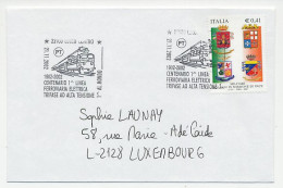 Cover / Postmark Italy 2002 Train - Eisenbahnen