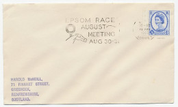 Cover / Postmark GB / UK 1965 Horse Racing - Epsom Race - Horses