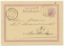 Naamstempel Ravestein 1877 - Lettres & Documents