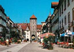 73265832 Villingen-Schwenningen Oberes Tor Fussgaengerzone Strassencafes Villing - Villingen - Schwenningen